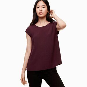 WILFRED FREE | Aritzia Juliger Blouse Crepe Top | Sz. XS